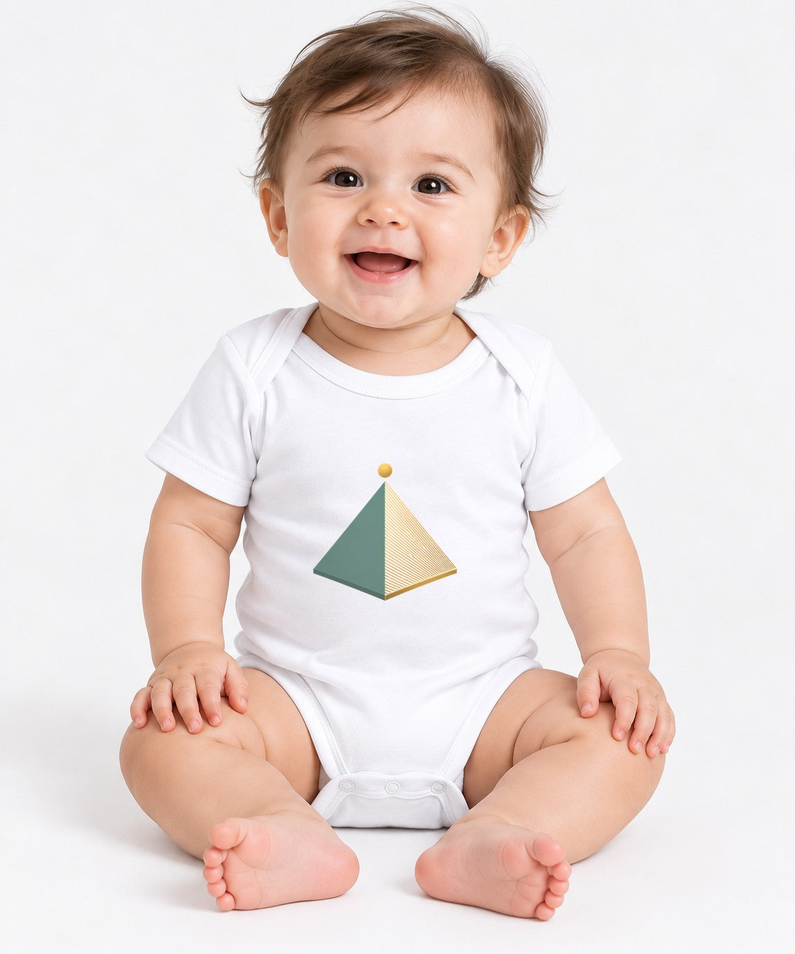 Golden Pyramid Sunset - White