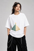 Golden Pyramid Sunset - White