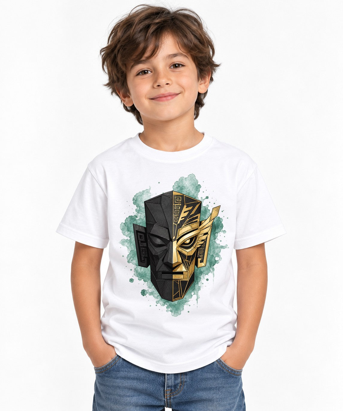 Golden Relic Mask - White