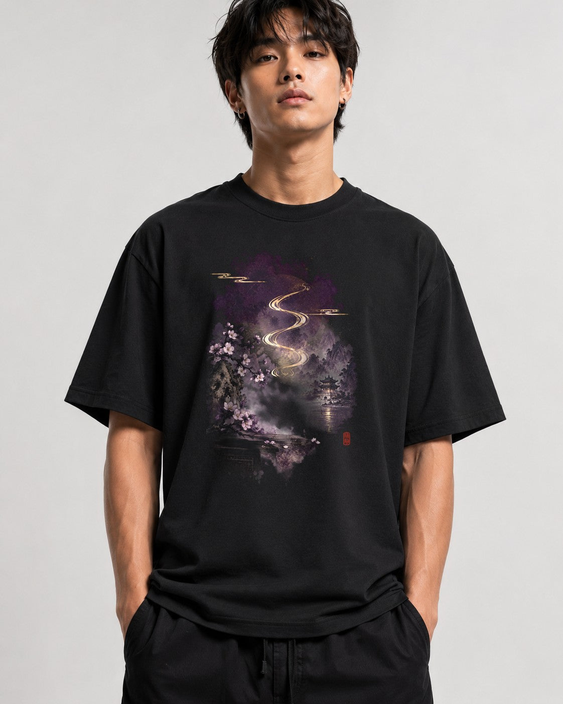 Golden River Path - Black