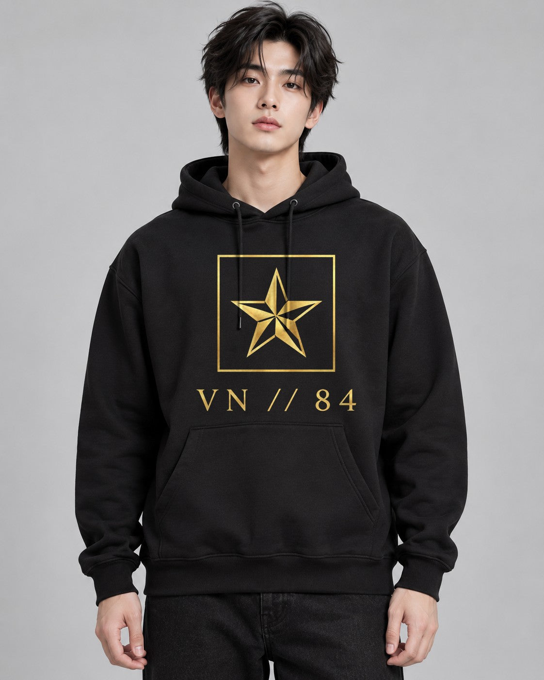 Golden Star Emblem - Black