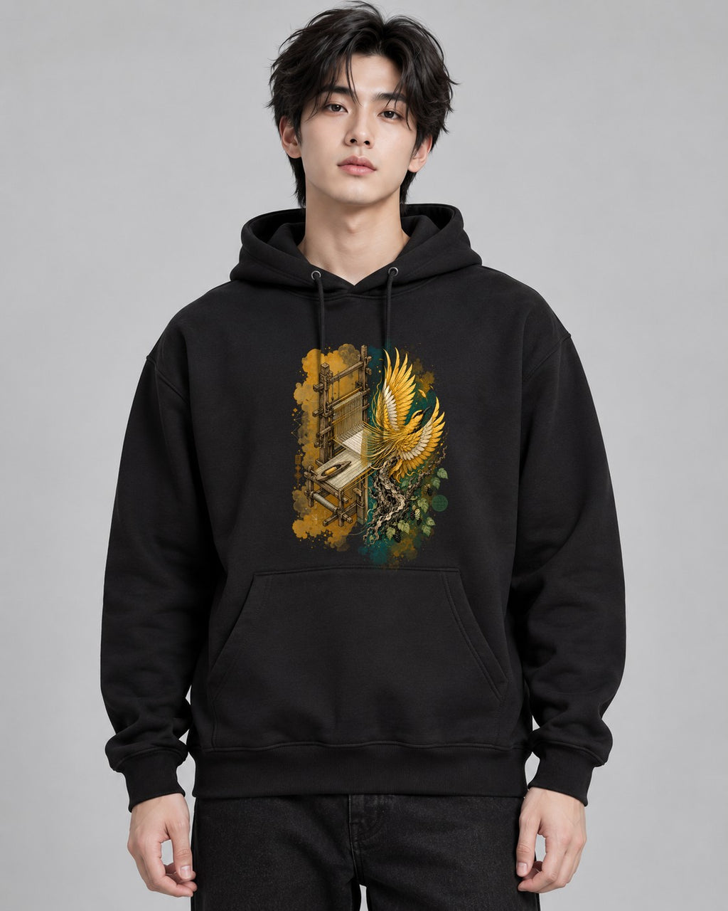 Golden Weaver Bird - Black