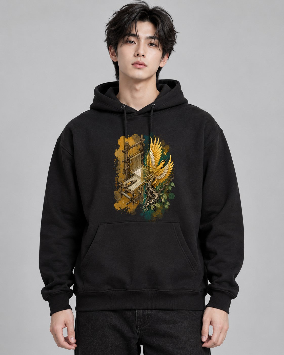Golden Weaver Bird - Black