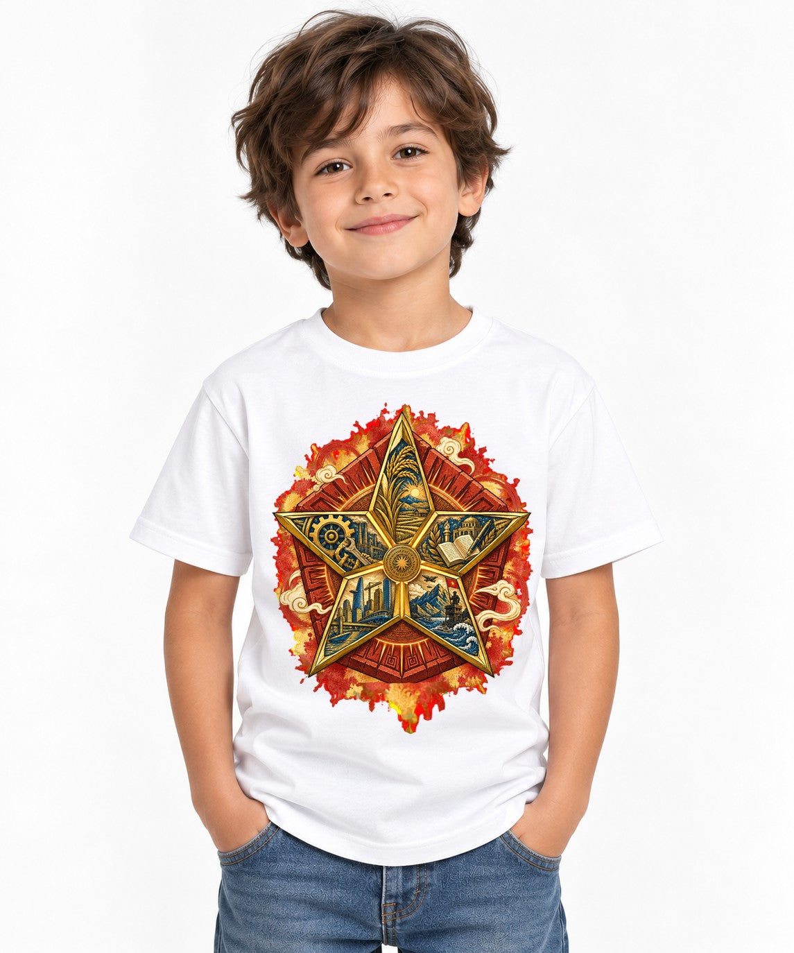 Goldens Star Emblem - White