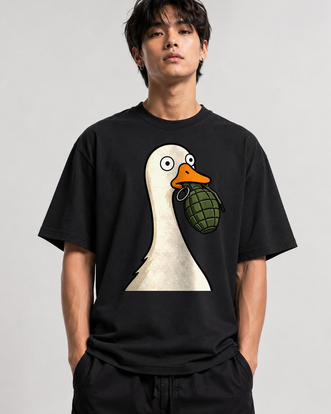Goose With Grenade - Black