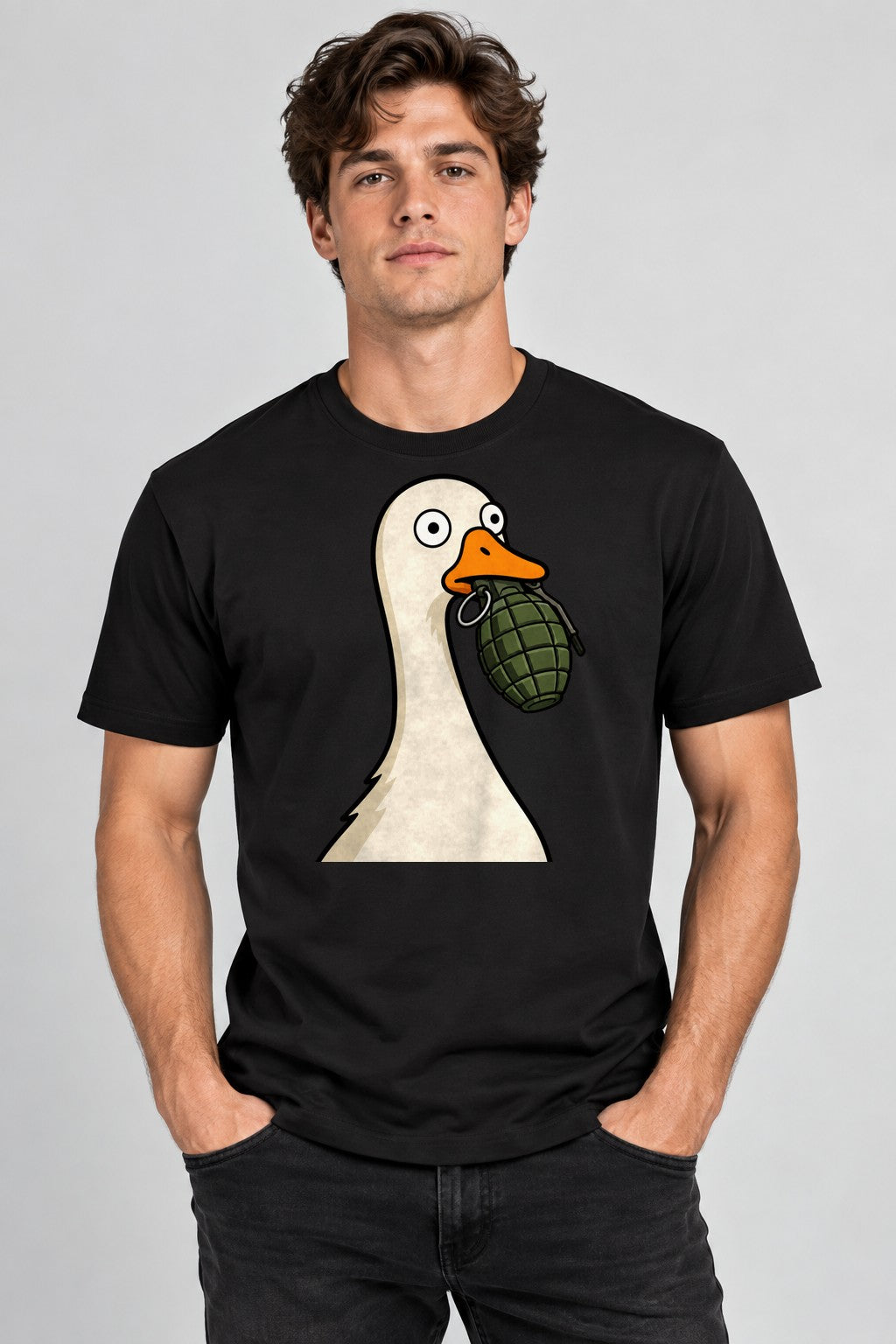 Goose With Grenade - Black