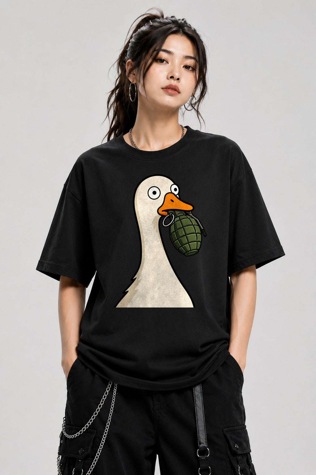 Goose With Grenade - Black