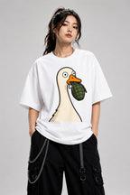 Goose With Grenade - White