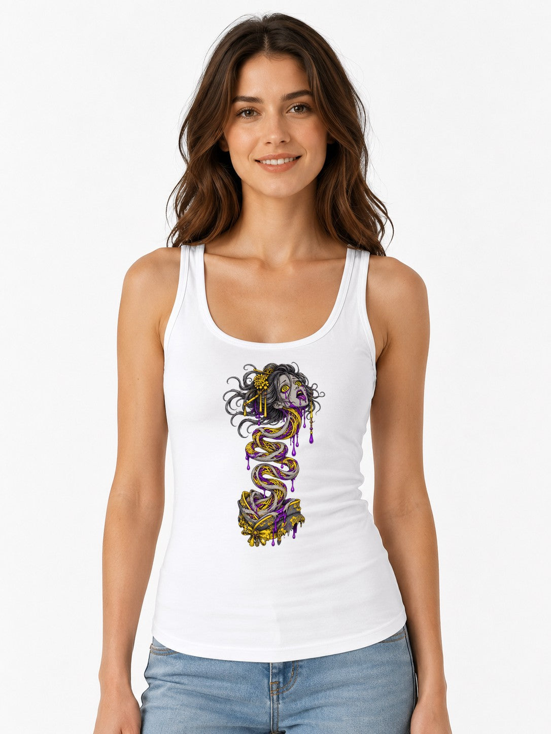 Gorgon Serpent Queen - White