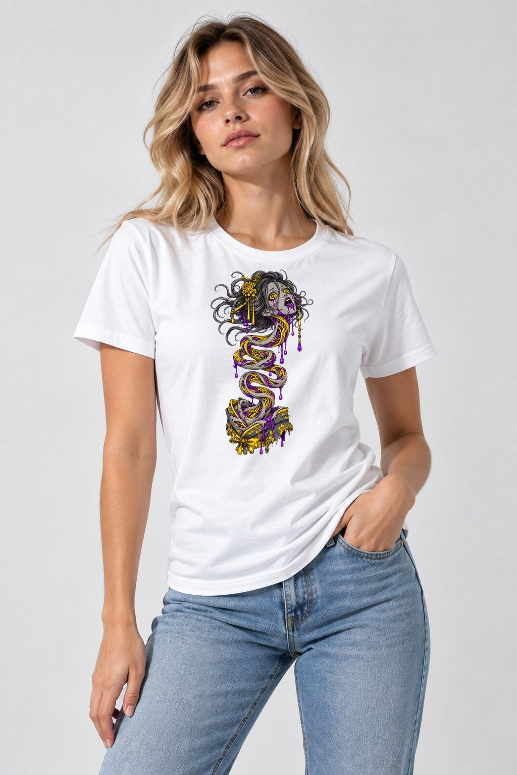 Gorgon Serpent Queen - White