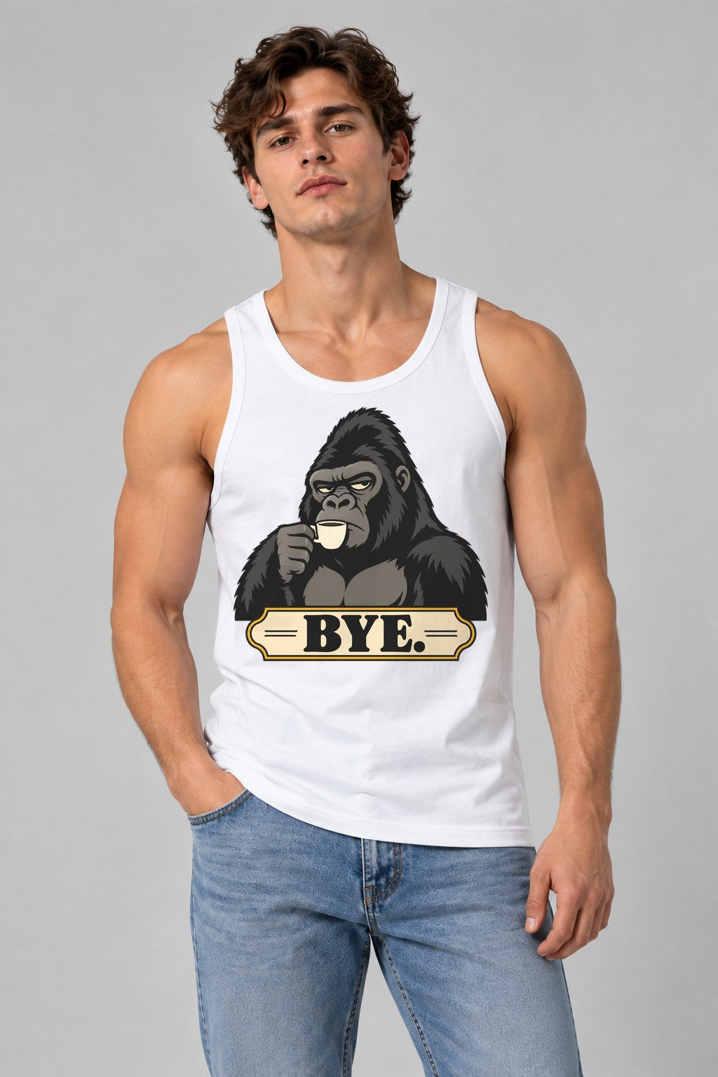 Gorilla Coffee Bye - White