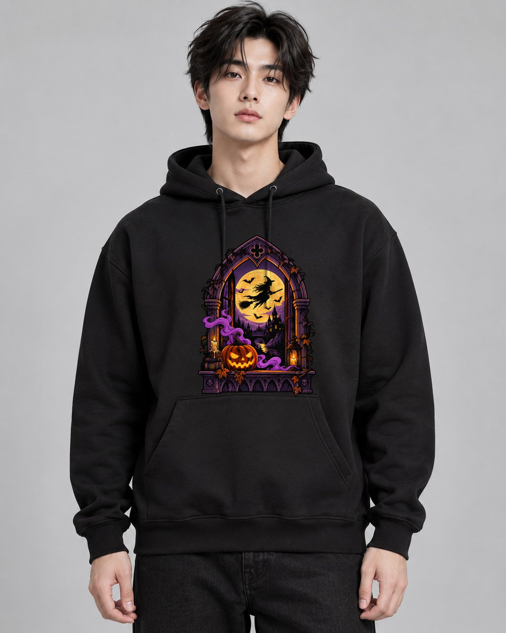 Gothic Witch Window - Black