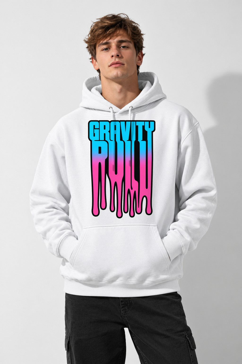 Melting Gradient Drip - White