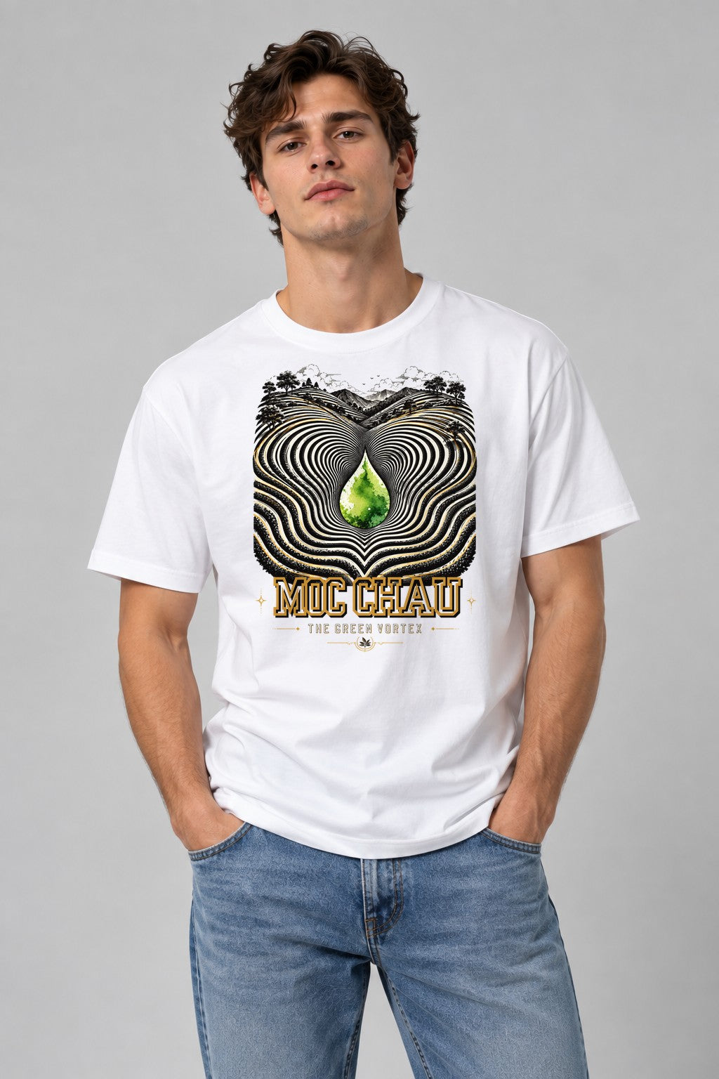 Green Vortex Moc Chau - White