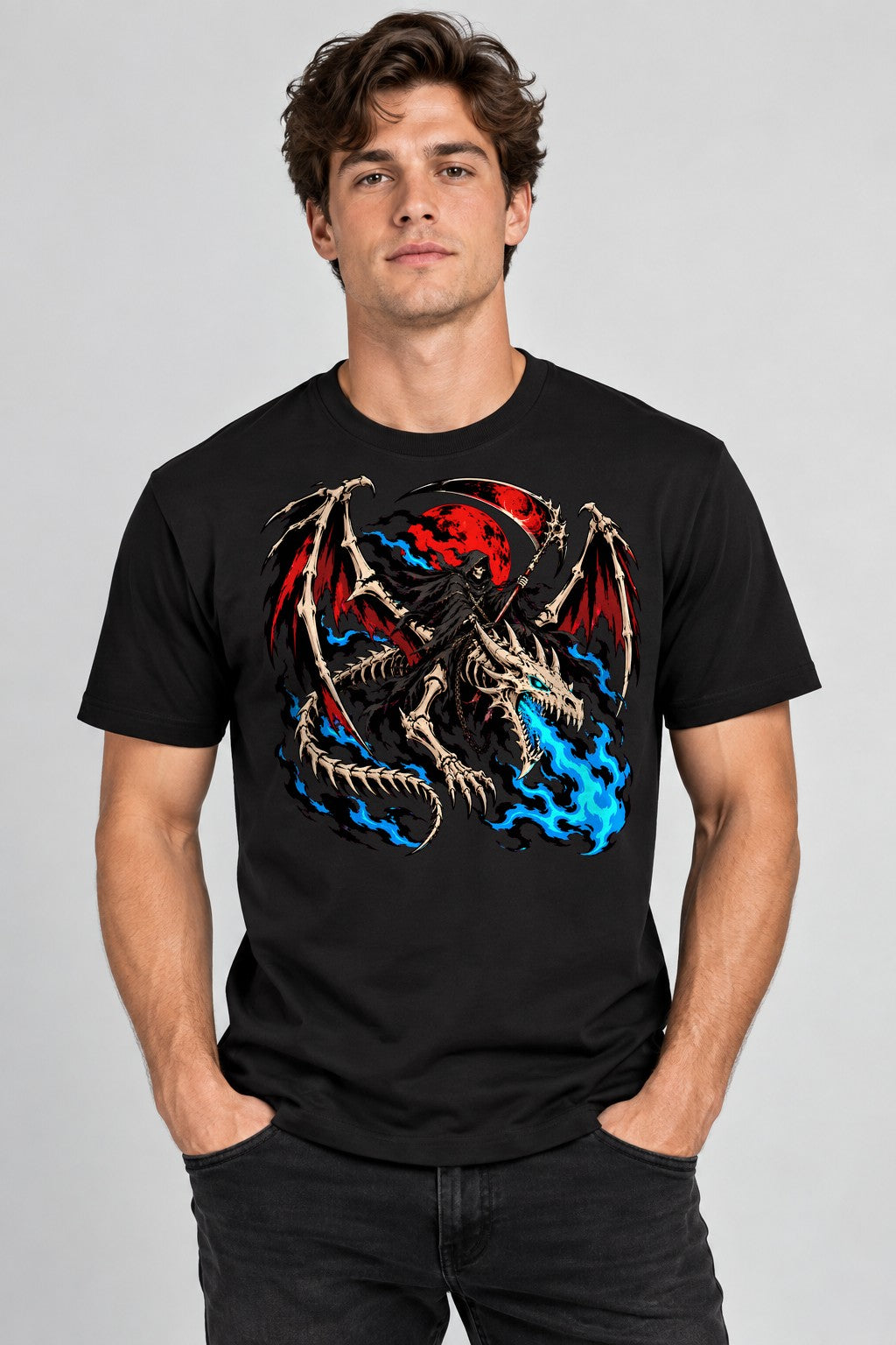 Grim Reaper Dragon Rider - Black