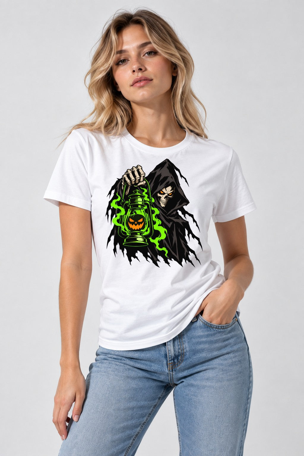 Grim Reaper Lantern - White
