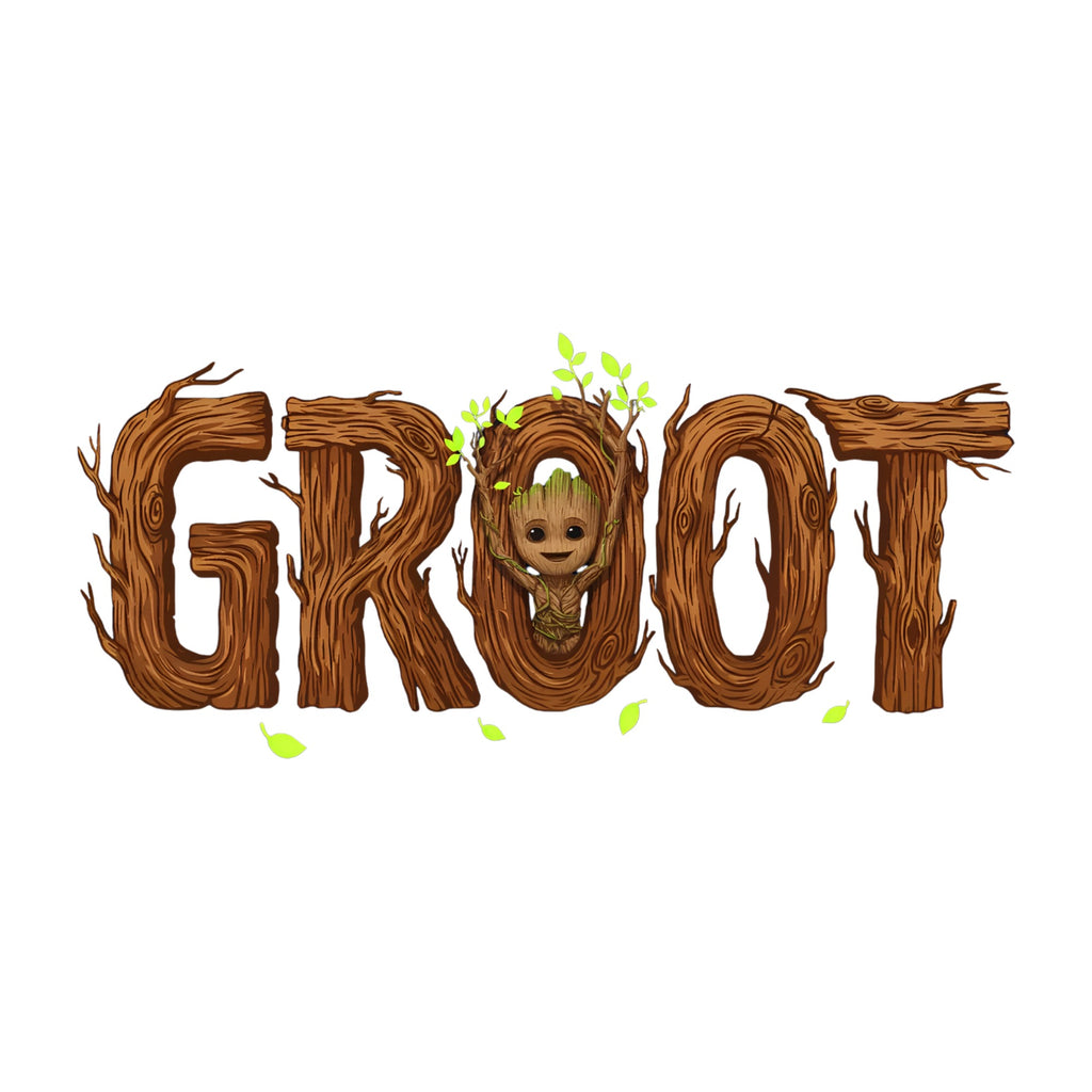 Groot Wood Text