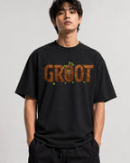 Groot Wood Text - Black