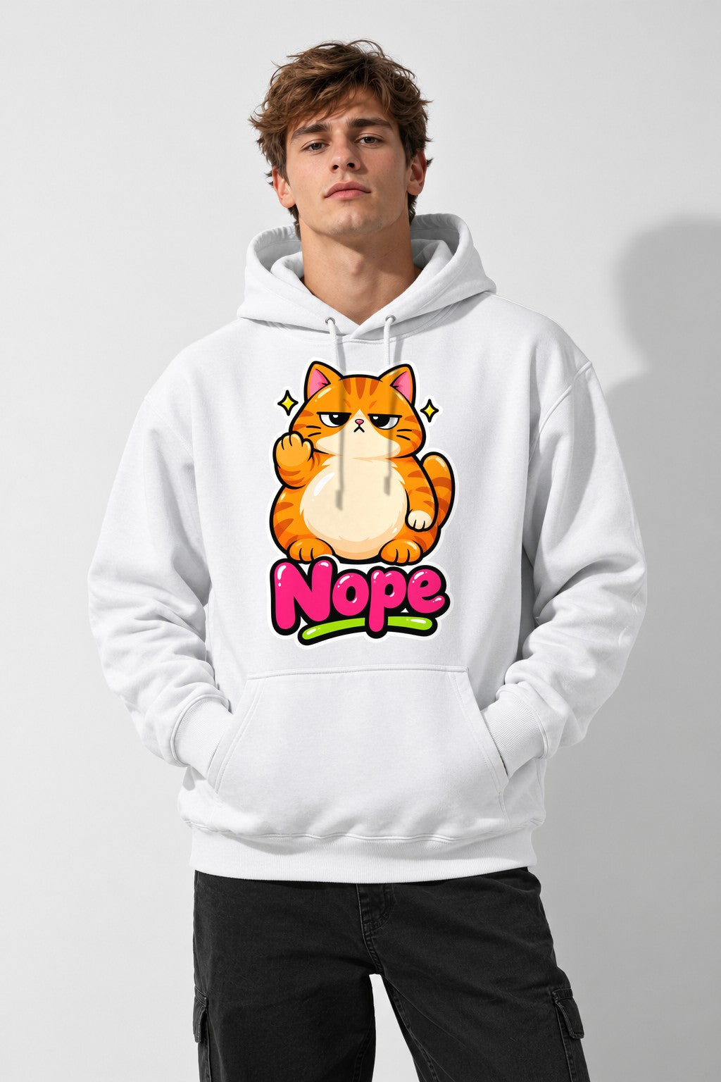 Grumpy Cat Nope - White