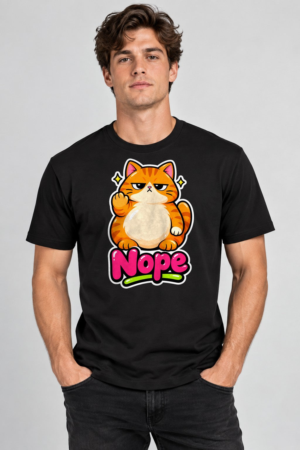 Grumpy Cat Nope - Black