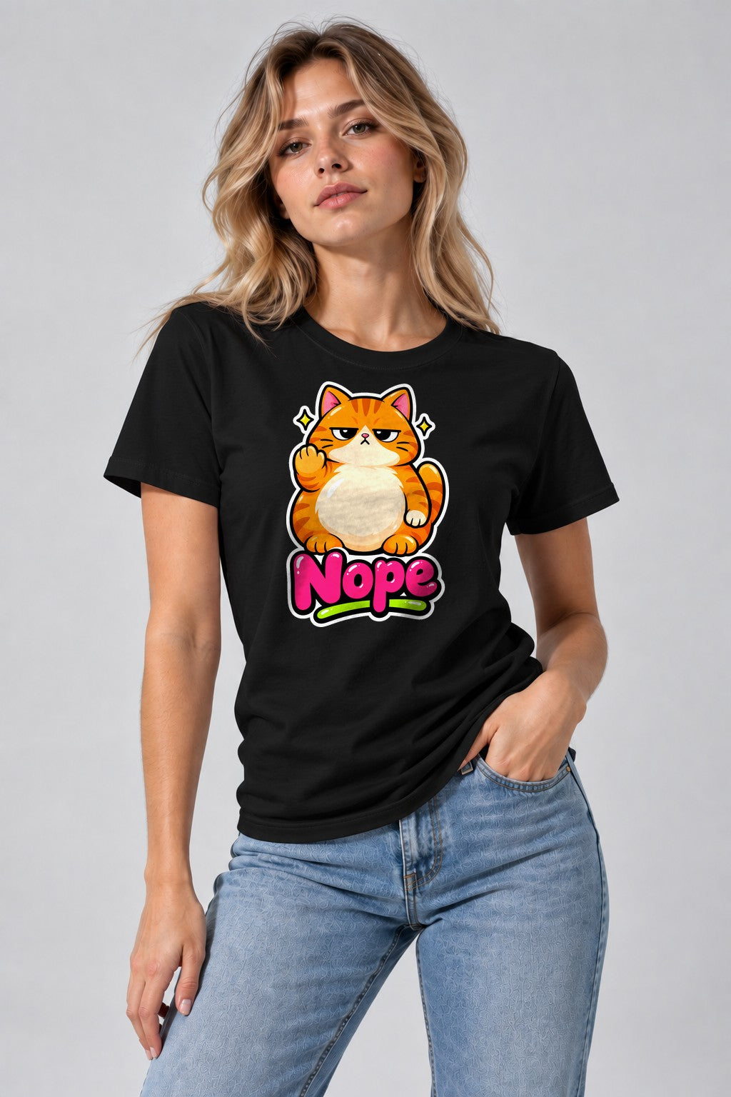 Grumpy Cat Nope - Black