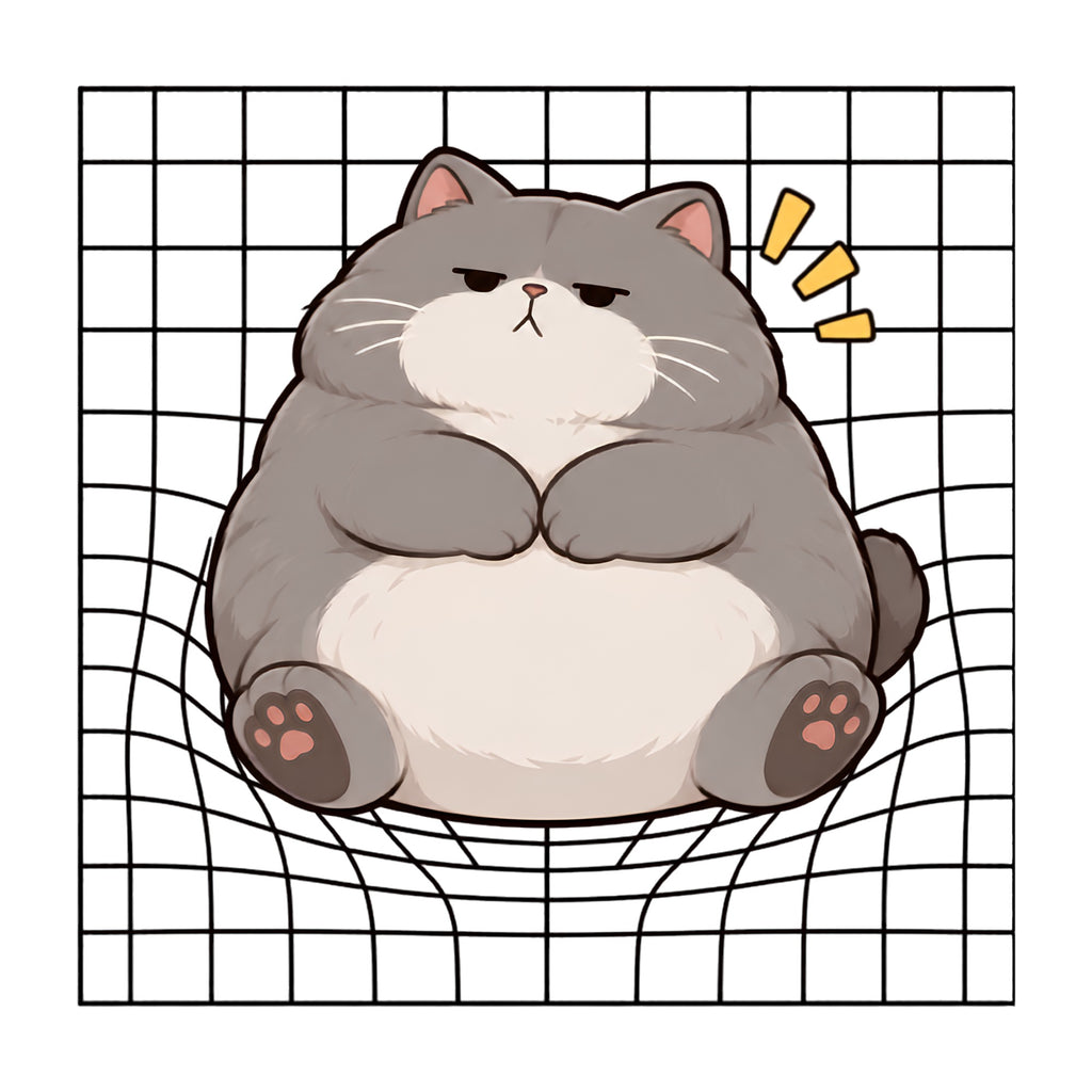 Grumpy Chonky Cat