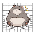 Grumpy Chonky Cat
