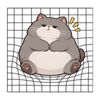 Grumpy Chonky Cat