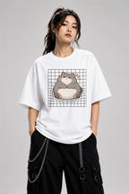 Grumpy Chonky Cat - White