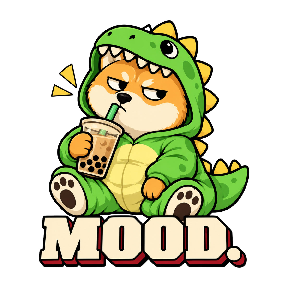 Grumpy Dino Boba