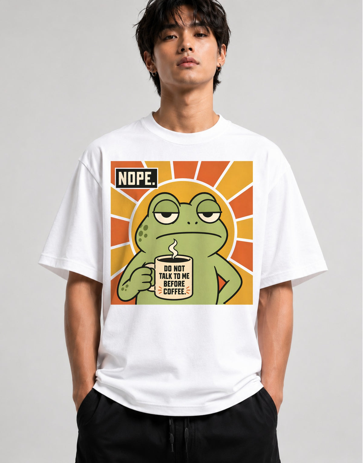 Grumpy Frog Coffee - White