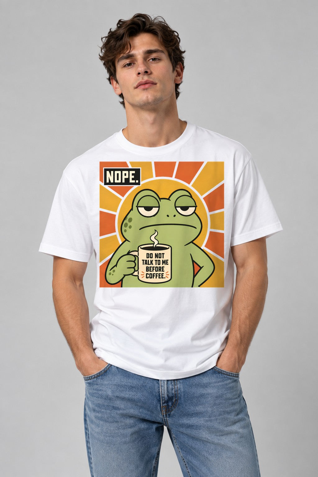 Grumpy Frog Coffee - White