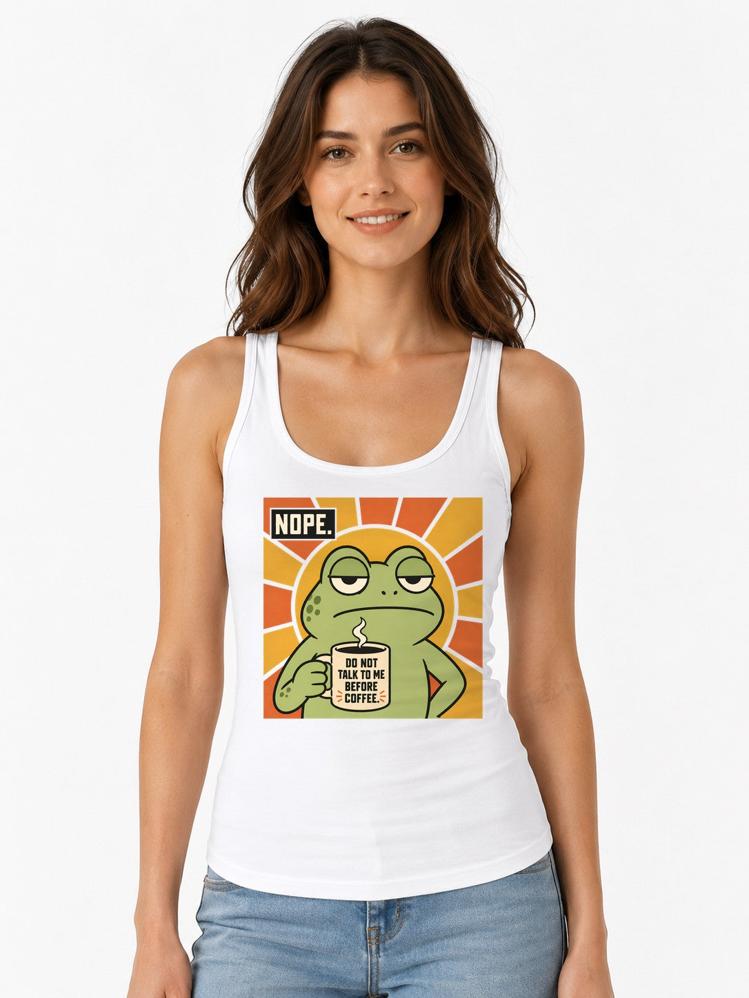 Grumpy Frog Coffee - White