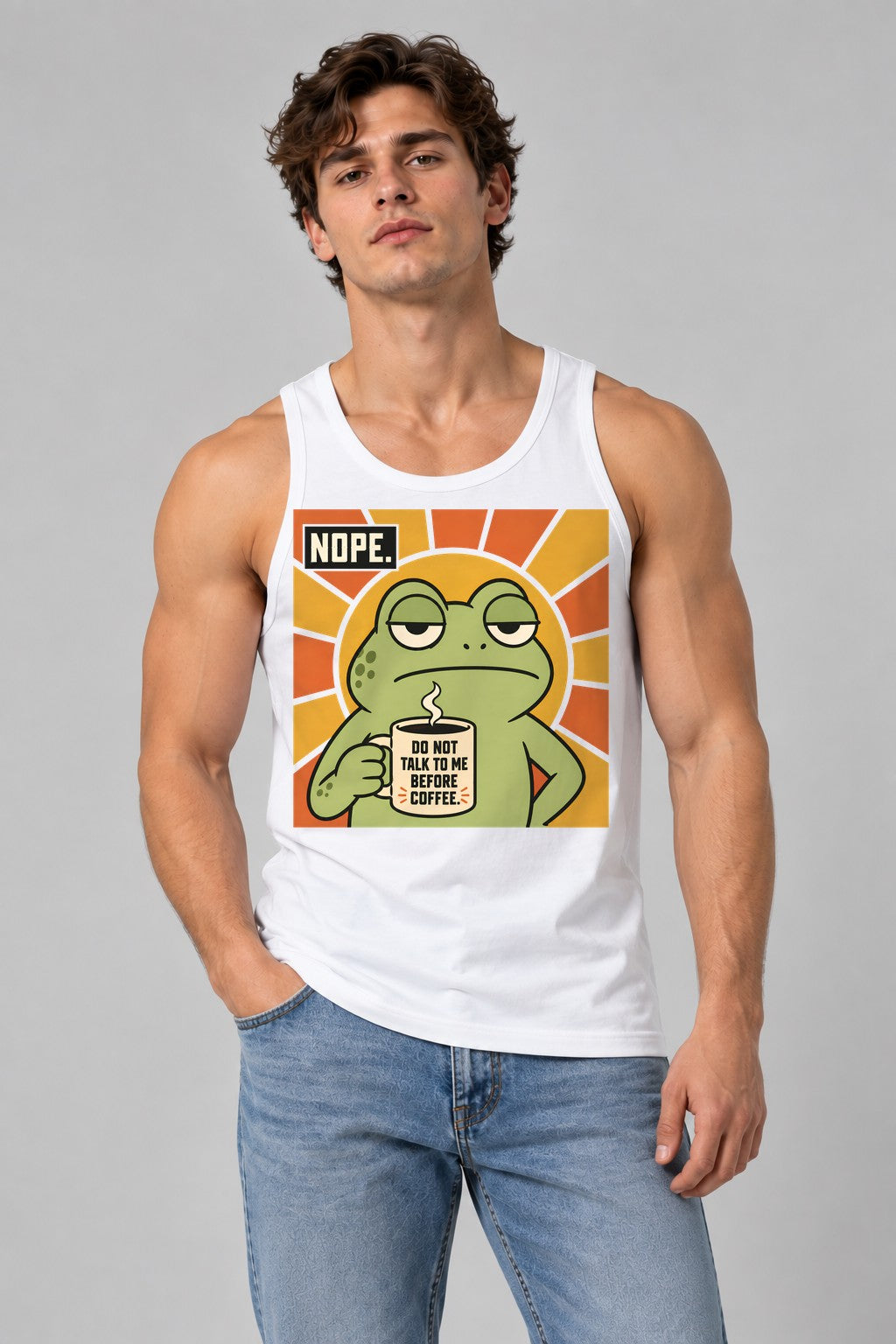 Grumpy Frog Coffee - White