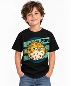 Grumpy Pufferfish Pop - Black