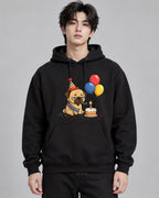 Grumpy Pug Birthday Boy Funny Sad Pa - Black