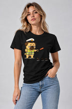 Grumpy Pug Traffic Guard VS Ant Army Funny Dog Uniform Humor - Black