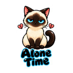 Grumpy Siamese Alone Time