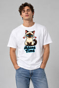 Grumpy Siamese Alone Time - White