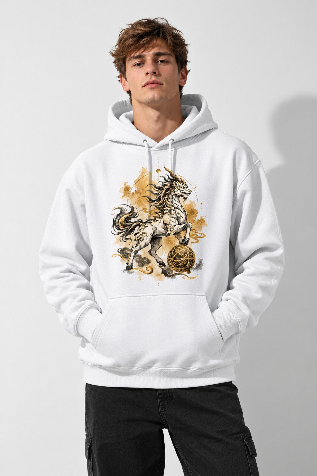 Guardian Lion Sphere - White