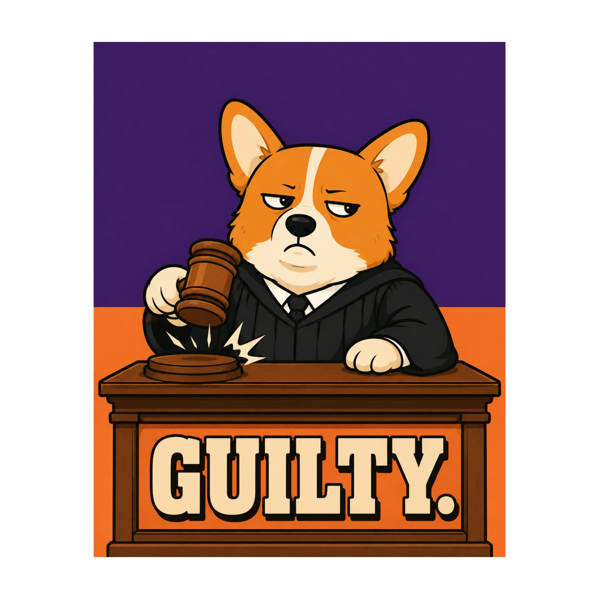 Guilty Corgi Judge