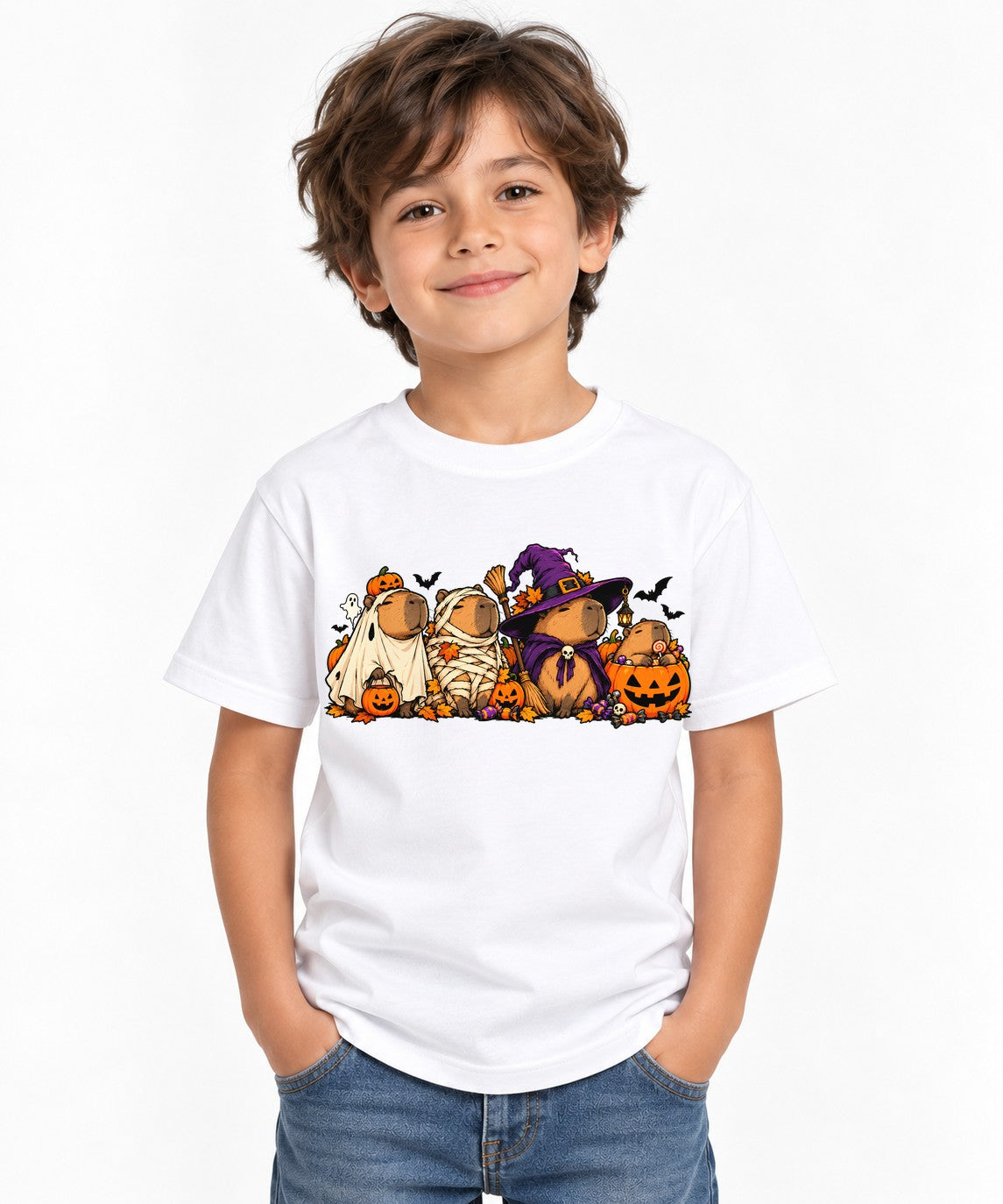Halloween Capybara Crew - White