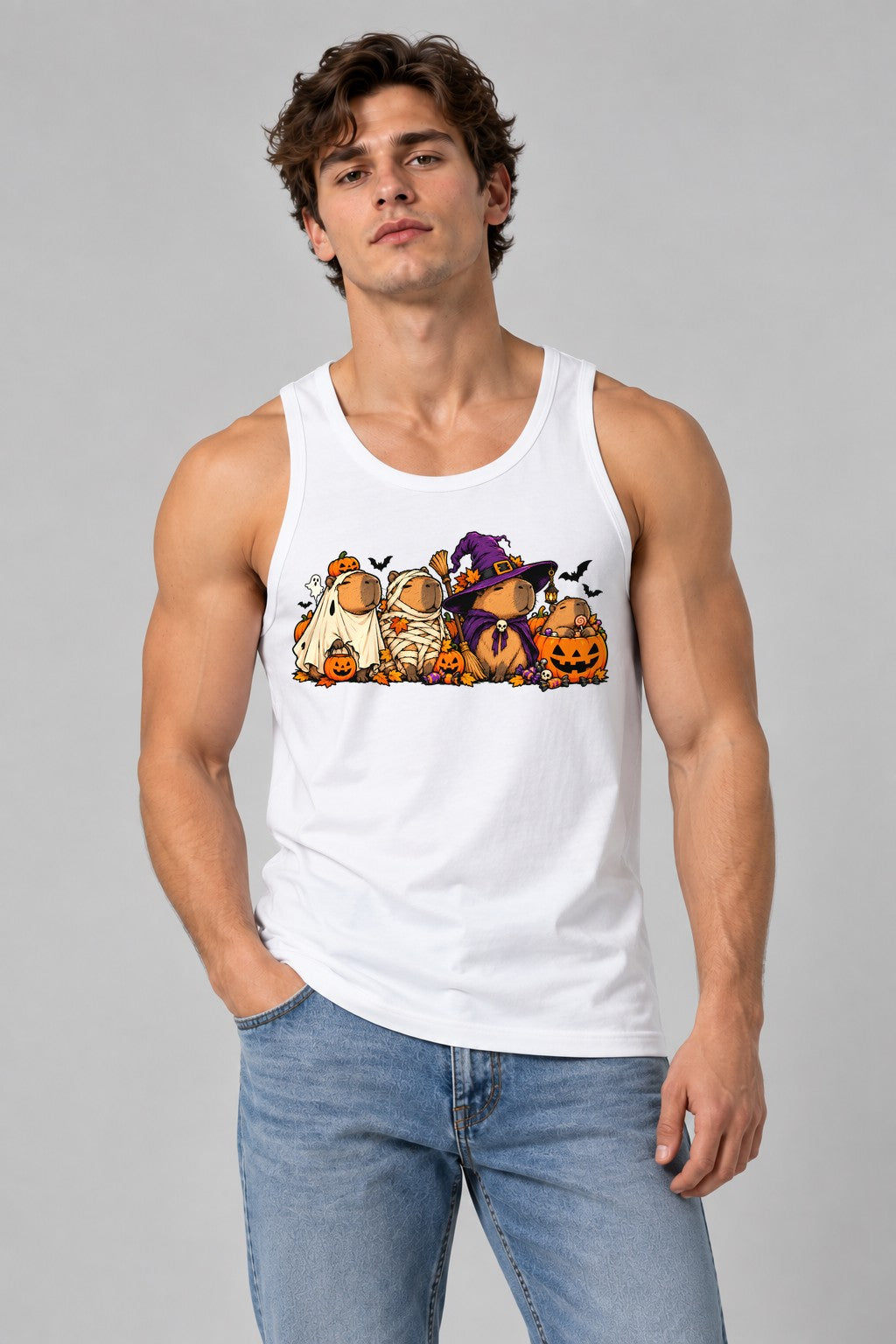 Halloween Capybara Crew - White