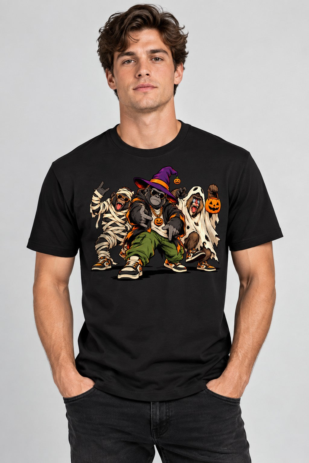 Halloween Gorilla Squad - Black