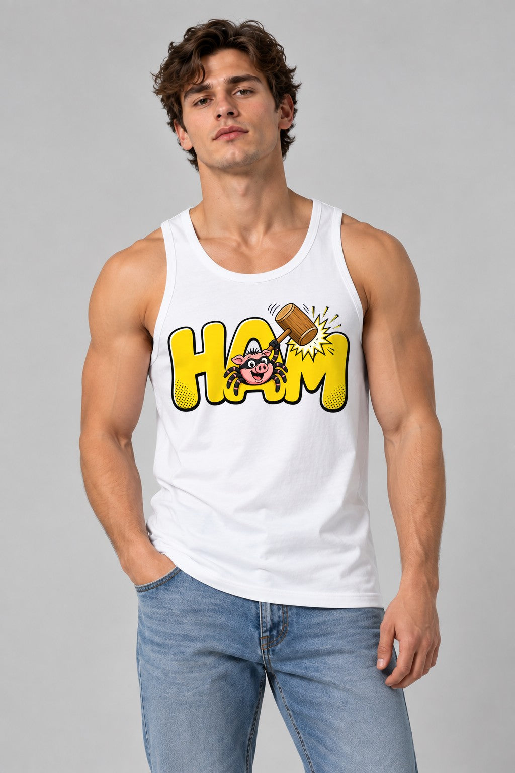 HAM Spider Pig - White