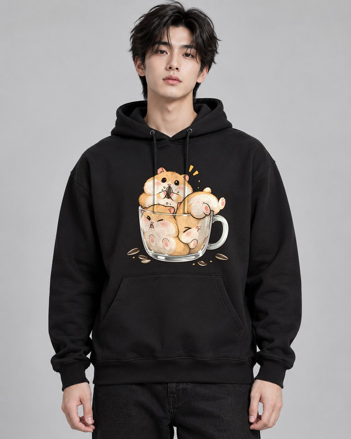 Hamster Cup Snack - Black