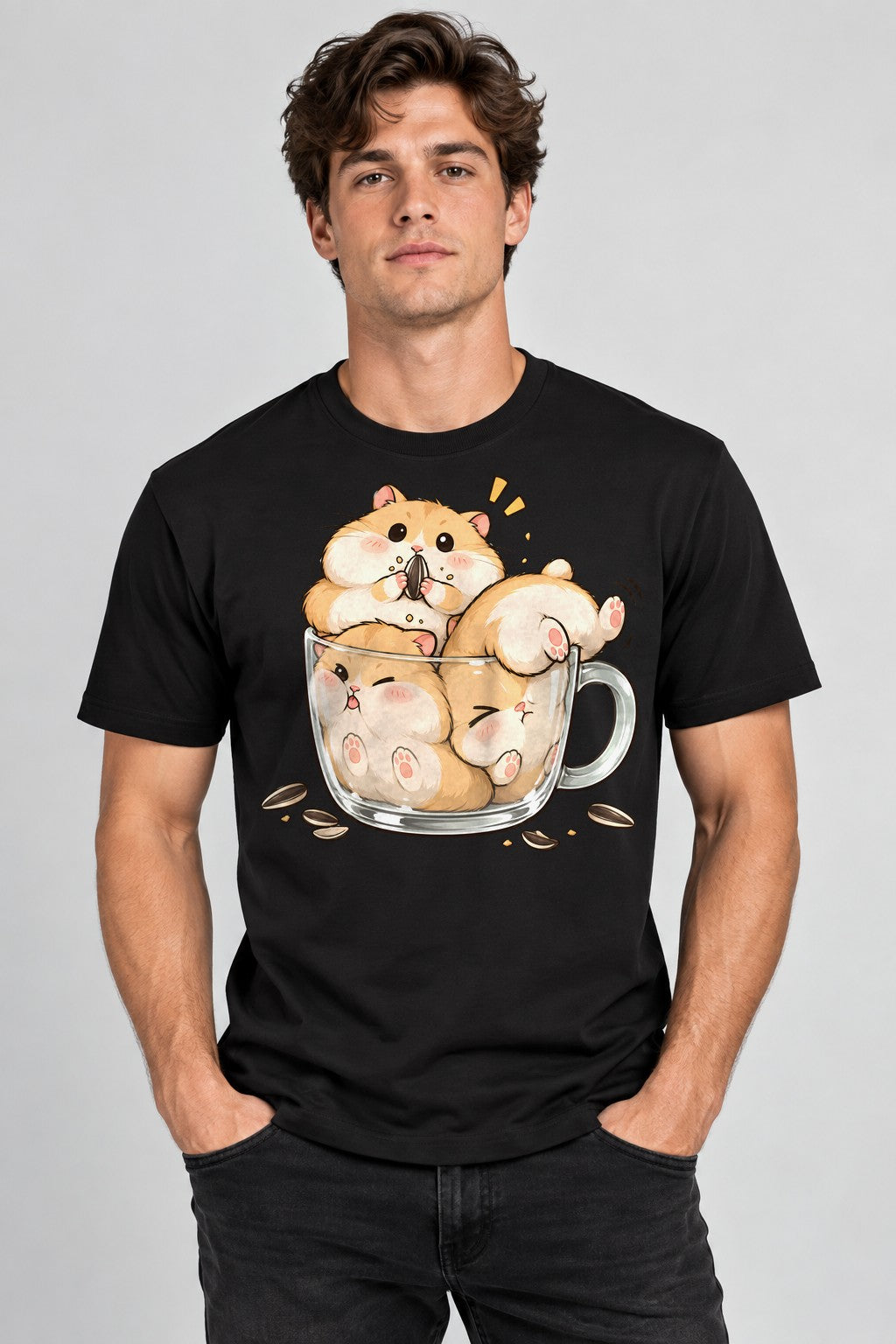 Hamster Cup Snack - Black