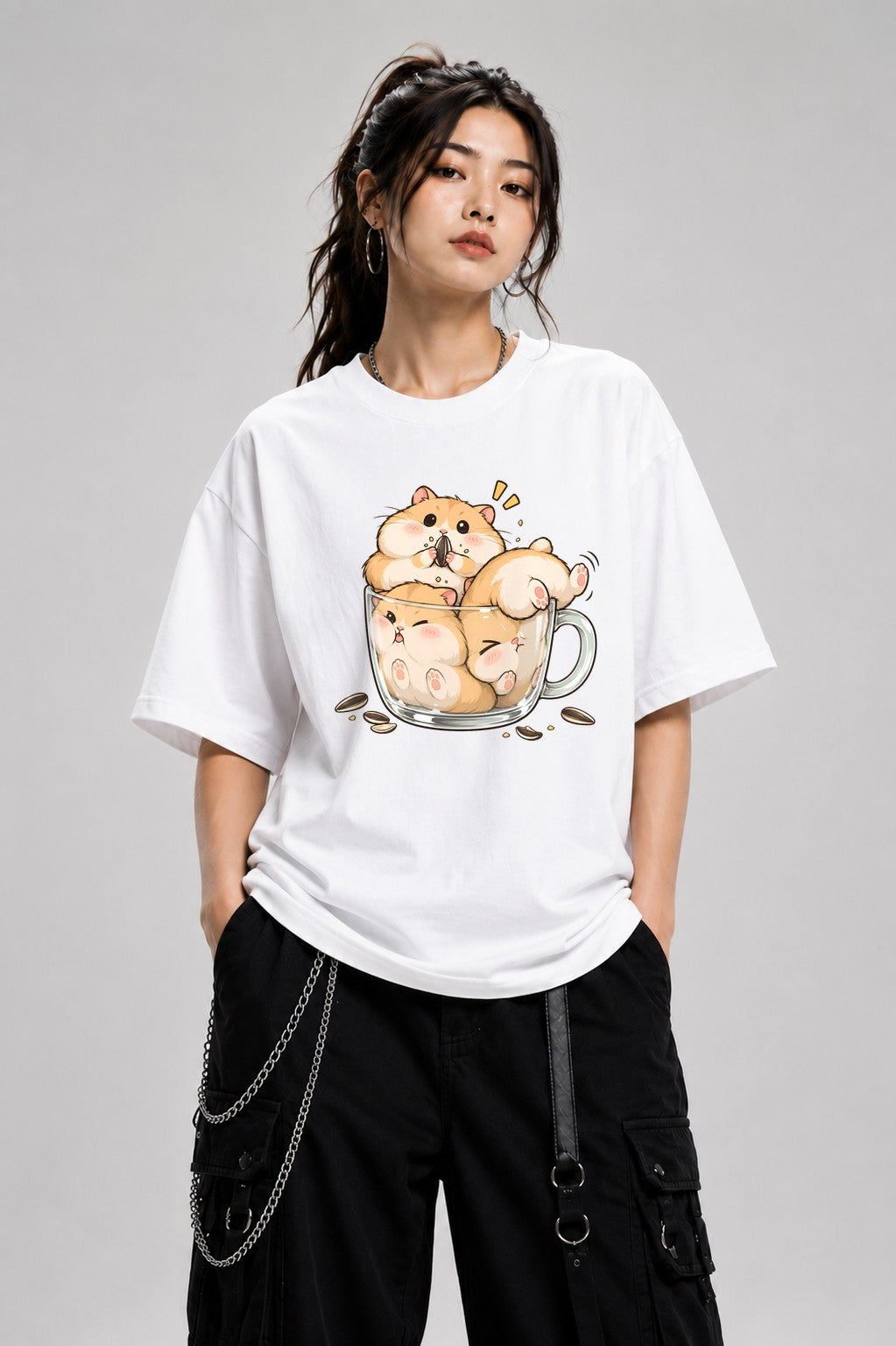 Hamster Cup Snack - White