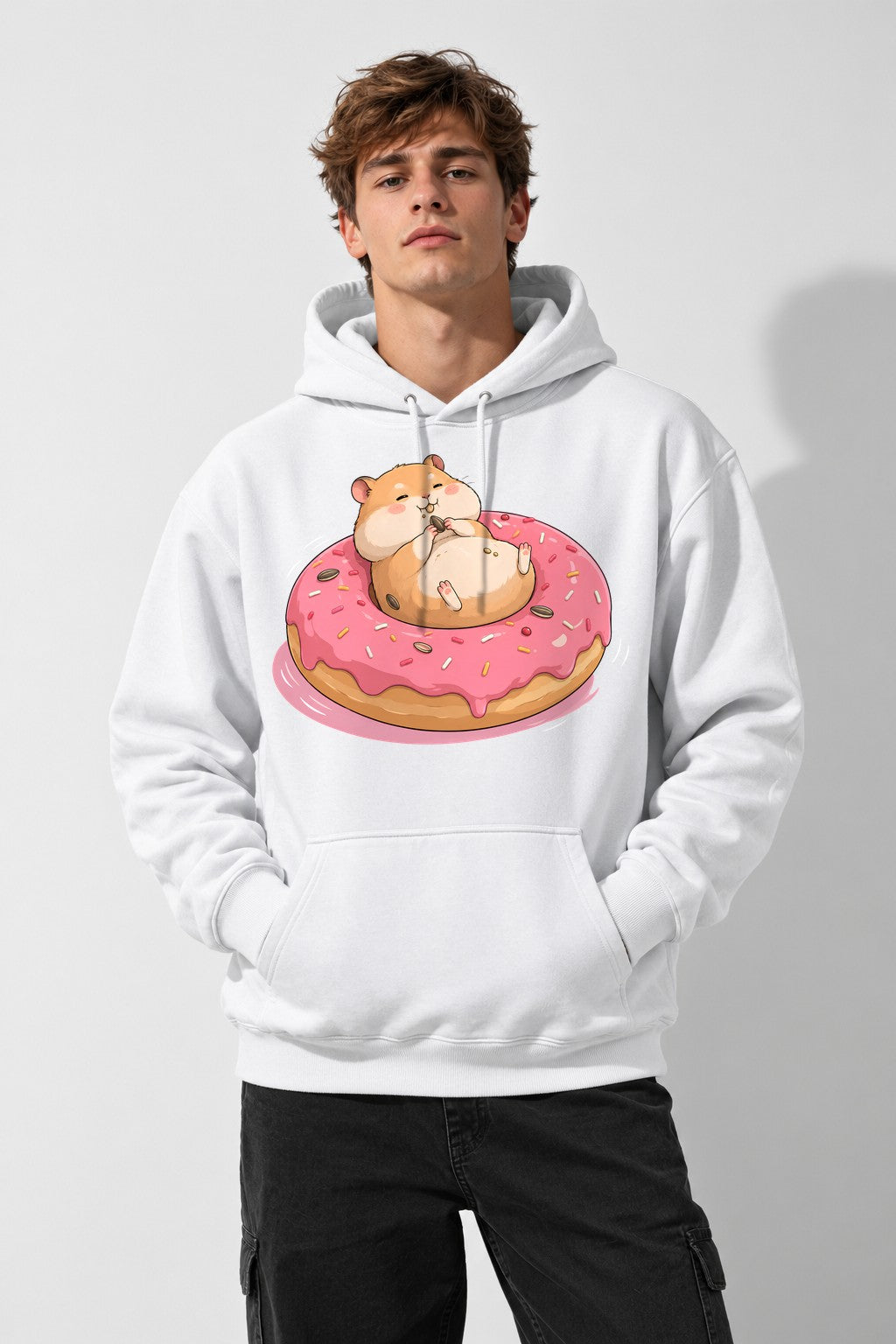 Hamster Donut Delight - White