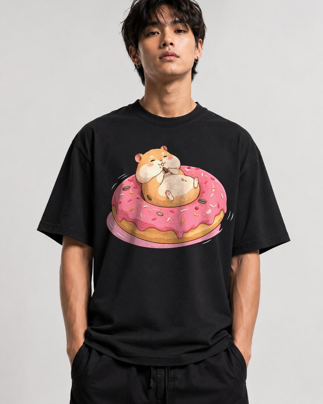 Hamster Donut Delight - Black
